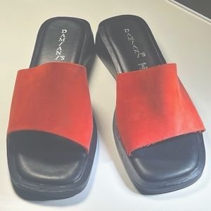 damiani’s red sandal heels